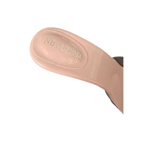 Nbuunbu Womens Clear Strap High Heel Slides Size 10 US - Picture 5 of 6